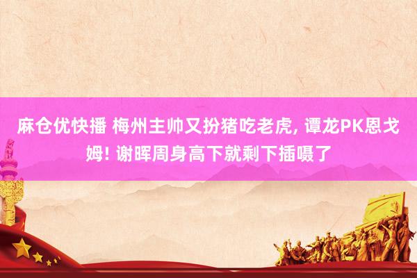 麻仓优快播 梅州主帅又扮猪吃老虎， 谭龙PK恩戈姆! 谢晖周身高下就剩下插嗫了